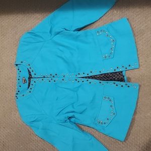 ANTHRACITE Ladies blazer with metal stud trim sz 14. Must see